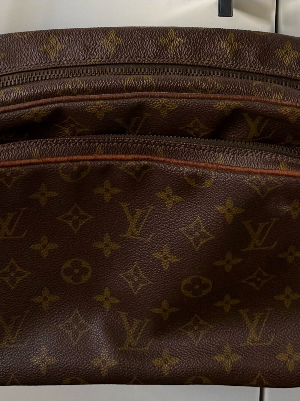 Louis Vuitton Monogram Canvas Bag in Brown and Gold, crossbody